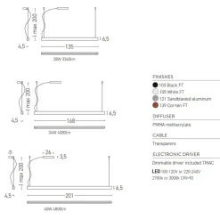 BORS Linien-Pendelleuchte im Industriestil