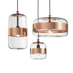 FUTURA Lange Glas-Hängeleuchte