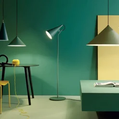 JEENA Moderne Pendelleuchte mit flachem Kegelschirm