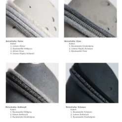 KNALLA 23 Zylindrische Beton Pendellampe mit Metall