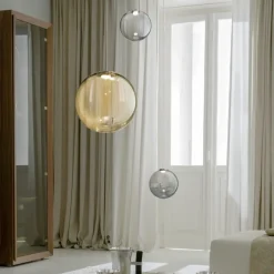 LABELL Glas-Pendelleuchte einzeln Ø 40 cm