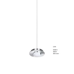 LABELL Glas-Pendelleuchte einzeln Ø 20 cm