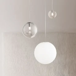 LABELL Glas-Pendelleuchte 3-flammig