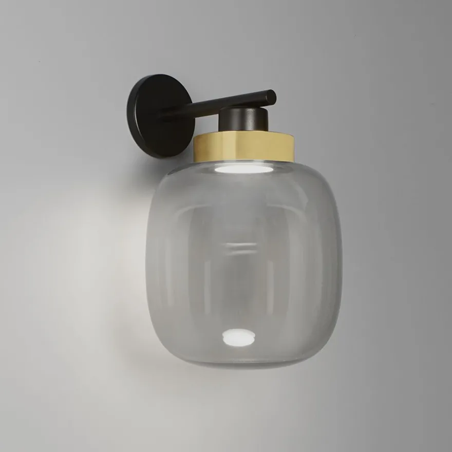 LEGÈR Glas-Wandleuchte mit LED in zwei Größen