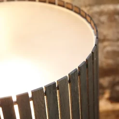 LUZ OCULTA WOOD Besondere Hängeleuchte mit Holzverblendung