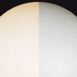 MOON Gartenleuchte aus weißem Kunstharz
