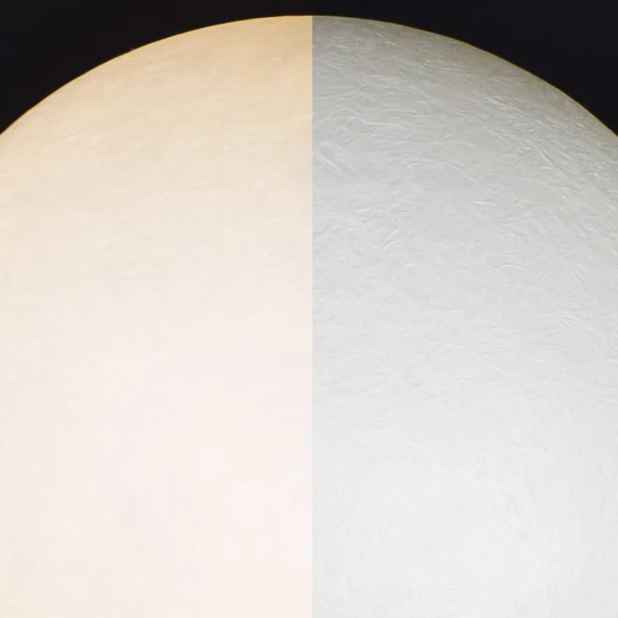 MOON Gartenleuchte aus weißem Kunstharz