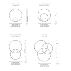 RINGS Ring LED Design Wandleuchte